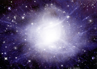 galaxy in a free space