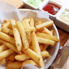 French fried potatoes with Sauce