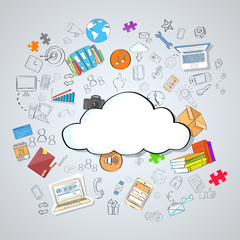 Cloud Computing Technology Device Set Internet Data