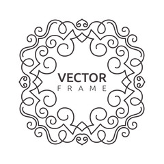 Vector monogram illustration