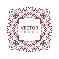 Vector monogram illustration