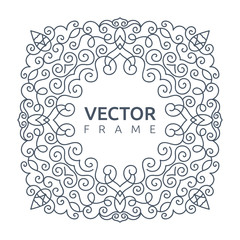 Vector monogram illustration