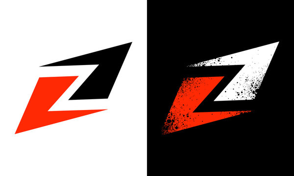Distressed Initial Z Street Wear Logo Template