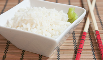 riz et wasabi