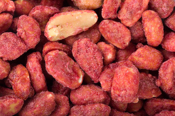 spicy spice coated peanuts