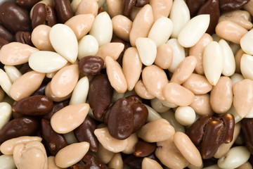 nuts in chocolate