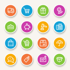 Shopping web icons