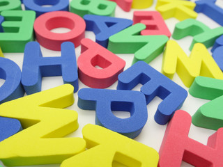 Colorful letters background