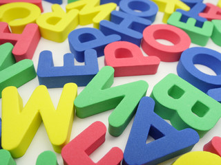 Fototapeta premium Colorful letters background