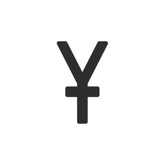 Obraz premium Yen icon.