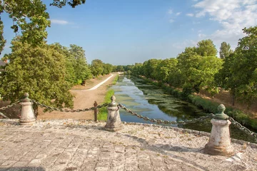 Fotobehang Kanaal Oud kanaal van Briare, Loiret, Pays de Loire, Frankrijk