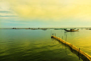 Obraz premium Landscape Cau Hai lagoon (Thua Thien Hue, Vietnam) 