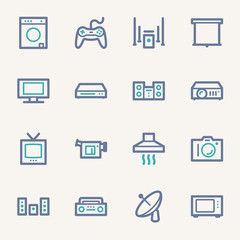 Home Appliance web icons set