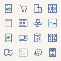 Kitchen Appliances Web Icons