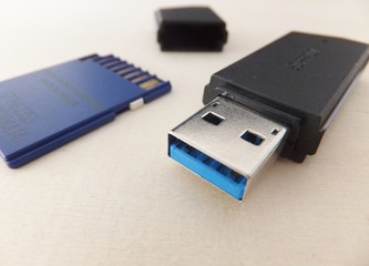 USBメモリーとSDカード