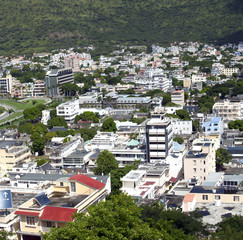 Fototapeta premium Observation deck in the Fort Adelaide on the Port-Louis- capital of Mauritius ..