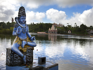 Mauritius. Shiva statue at lake Grand Bassin temple