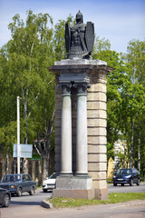 Fototapeta na wymiar Gatchina, Smolensk (Dwin) gate, Russia, Saint Petersburg