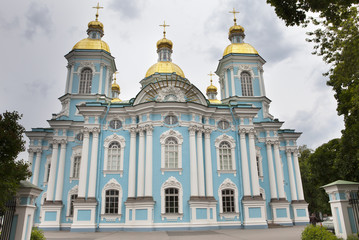 Fototapeta na wymiar St. Nicholas Naval Cathedral . St. Petersburg. Russia