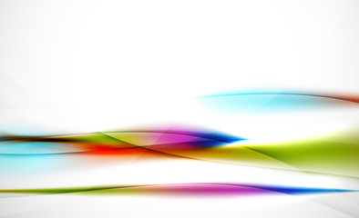 Colorful wave line, abstract background with light and shadow effects