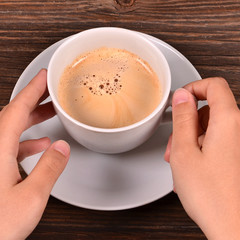 Tasse mit Kaffee, Kaffeepause, Cafe