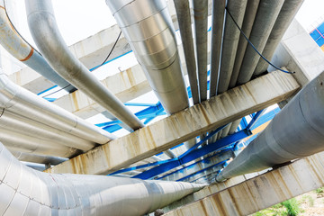 Naklejka premium pipeline of oil depot