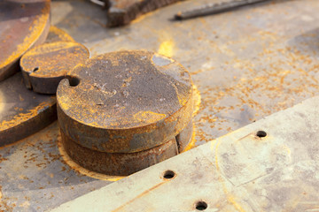 rusted scrap metal