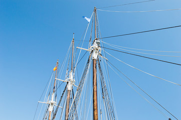 Detail of ship rigging