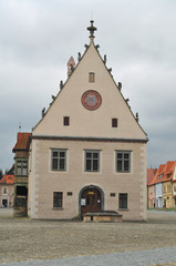 Fototapeta premium Bardejov town hall on town hall square.