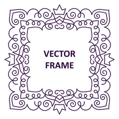 Vintage frame for your text