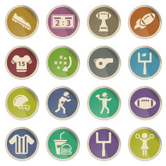 American football simply icons