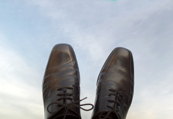 shoes on a sky