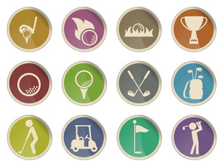 Golf simply icons