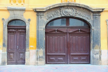 Old doors in Hungary