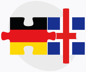 Germany and Iceland Flags