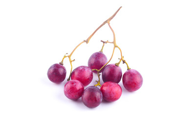  grapes bunch isolated on white background