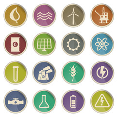 Power generation simply icons