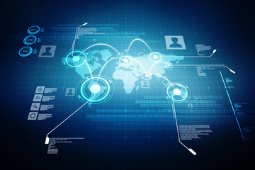 World Map Business background