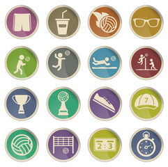 Volleyball simply icons