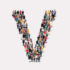 group  people  letter form