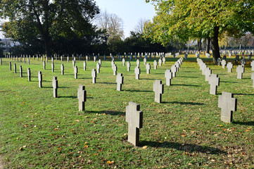 Naklejka premium Kriegsgräber am Wiener Zentralfriedhof