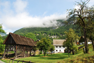 Wood Storage Building & Farm House