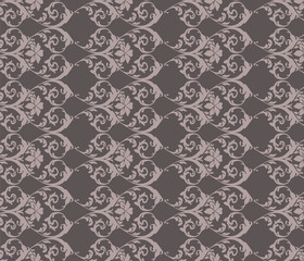Classic vintage acanthus floral ornament pattern. Vector