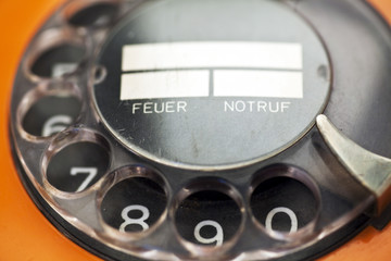 Telefon mit Wählscheibe