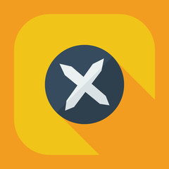 Flat modern design with shadow icons screw