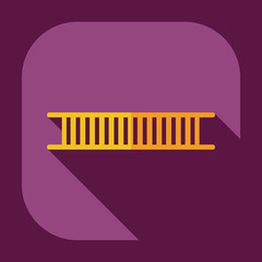 Flat modern design with shadow icons ladder