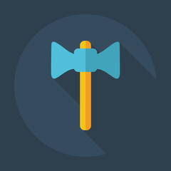 Flat modern design with shadow icons axe