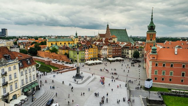 time lapse of warsaw center square