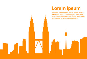 Obraz premium Malaysia Kuala Lumpur Skyline City Skyscraper 