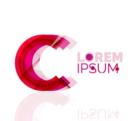 Logo, abstract geometric business icon